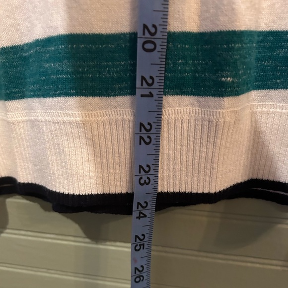 T by Talbots Women's Colorful Striped Sweater Size Medium - Picture 2 of 5